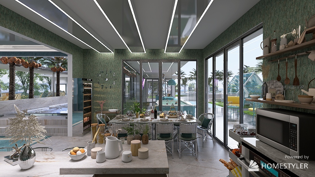 villa new modern 3d design renderings