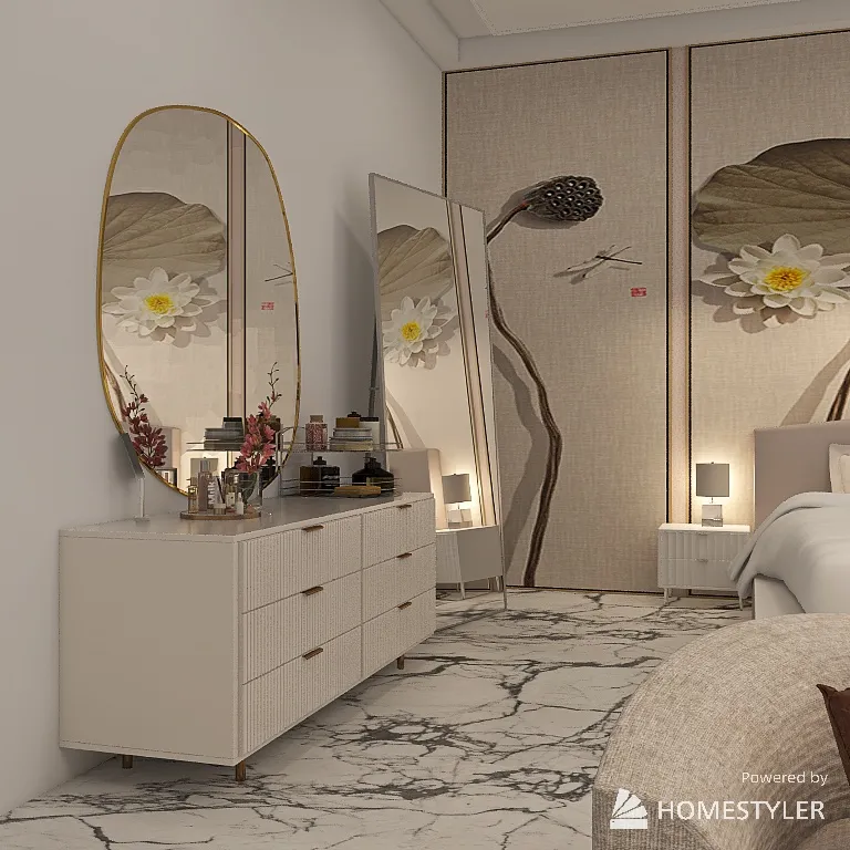 SecondBedroom 3d design renderings