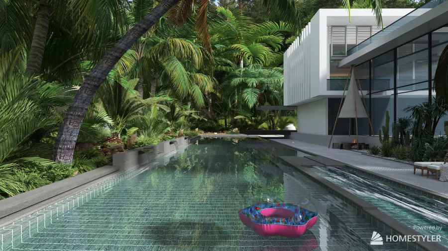 Tropical villa 3d design renderings
