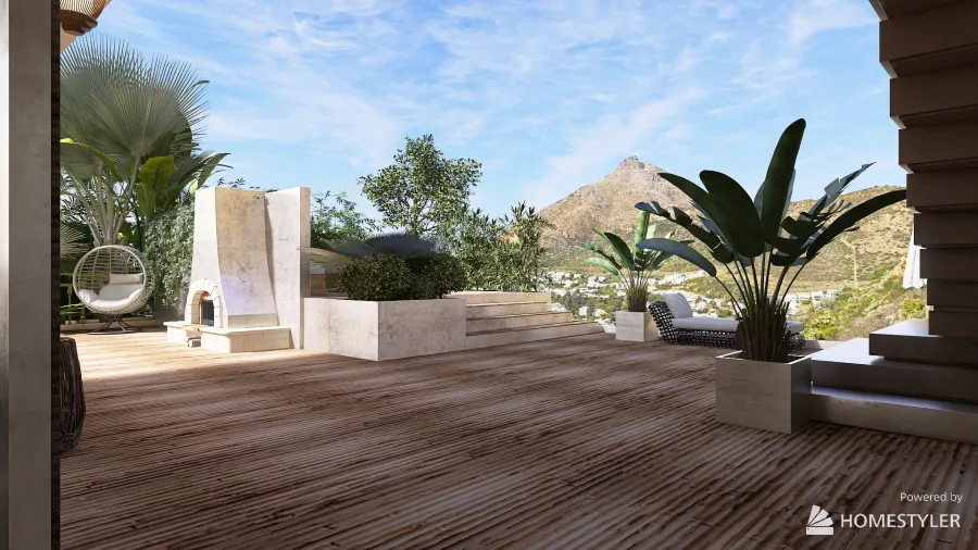 Hillside Tropics 3d design renderings