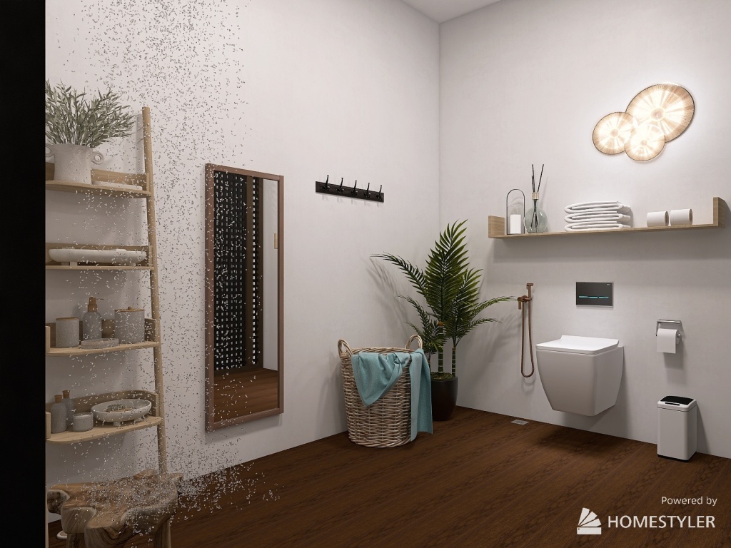 Toilet &Laundry/ Changing Room 3d design renderings
