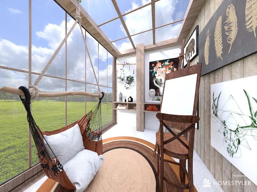 New Rustic villa style 3d design renderings