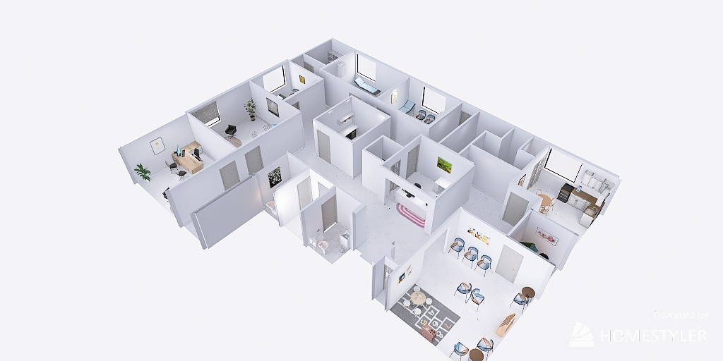 Pediatrician Office 3d design renderings