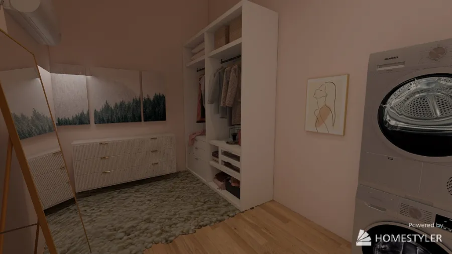 4 Room, Tiny Home 3d design renderings