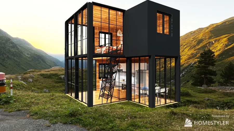 Mini house 3d design renderings