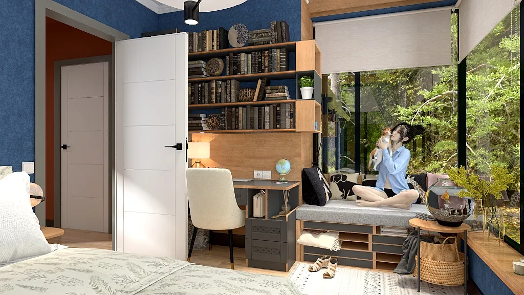 SecondBedroom 3d design renderings