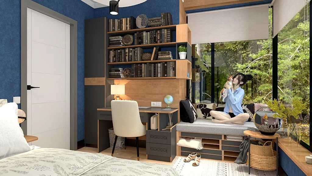 SecondBedroom 3d design renderings