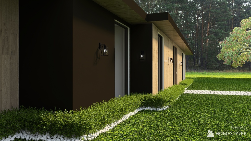 MID CENTURY MODERN HOUSE 3d design renderings
