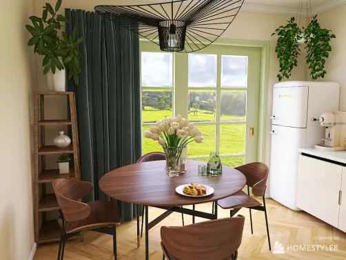 cozy kitchen in the countryside