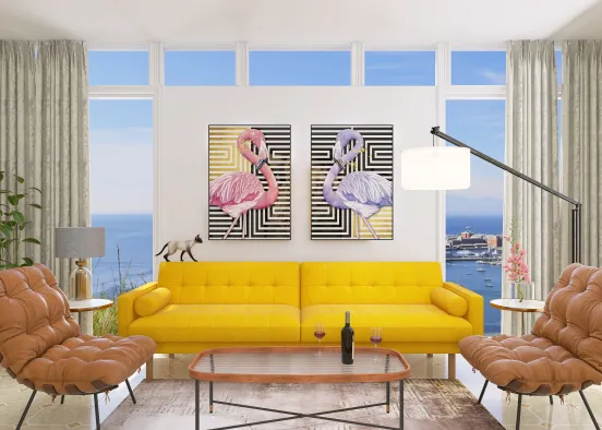 LOVELY Living Room Design Rendering