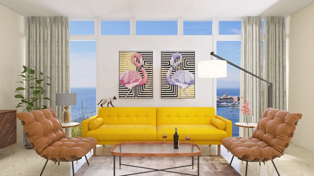 LOVELY Living Room 3d design renderings