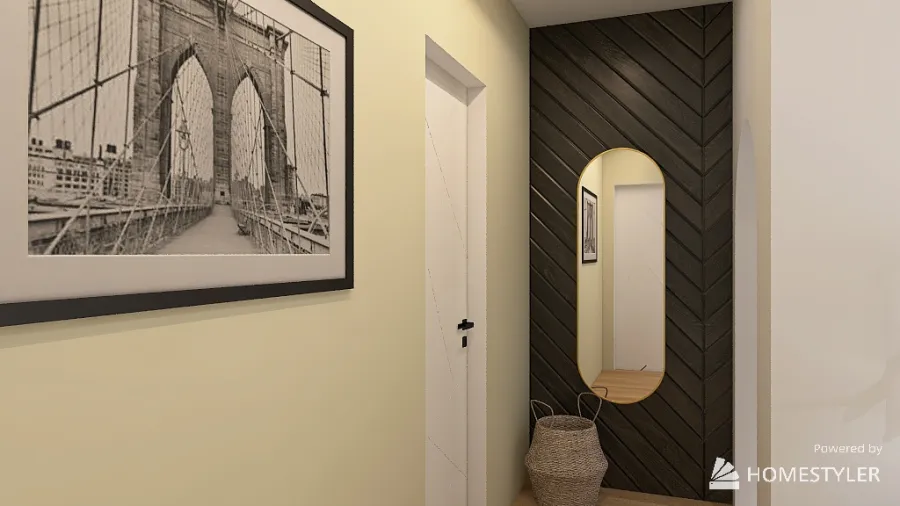 Tiny apartment - 47 m2 3d design renderings