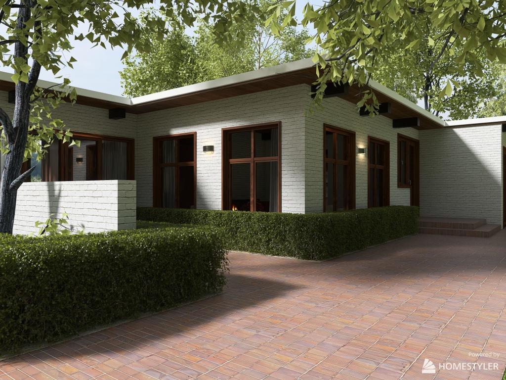 Midcentury Home 3d design renderings