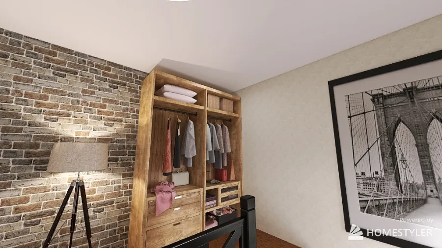 Small Loft 3d design renderings