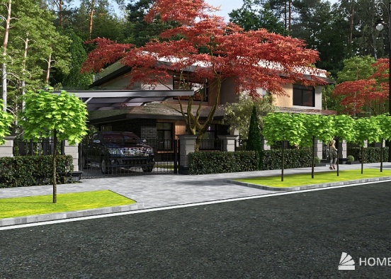 Cottage on ＂Japanese＂ motif 3 Design Rendering