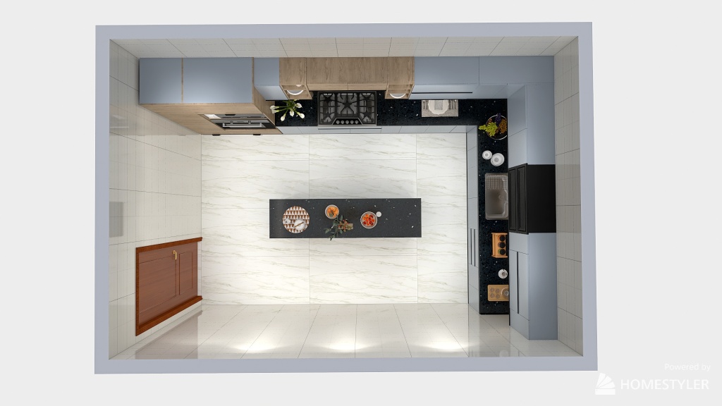 adel kitchen 3d design renderings