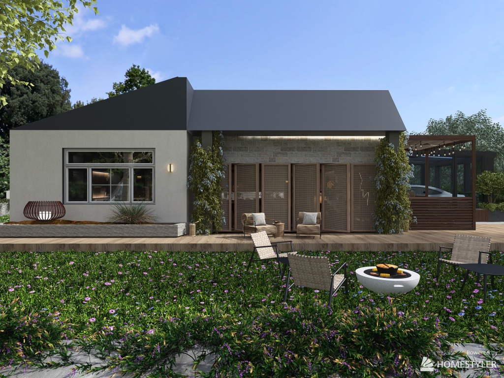 Small House - Japanese inspired 3d design renderings