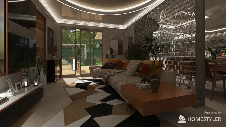 villa moderna all'italiana 3d design renderings