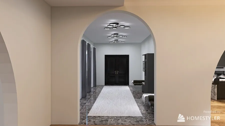 Modern 3 Bedroom 3 Bathroom 2 Story Home 3d design renderings