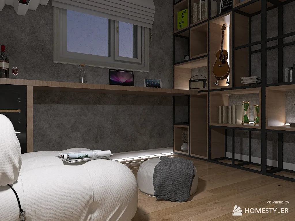 Sala de Leitura 3d design renderings