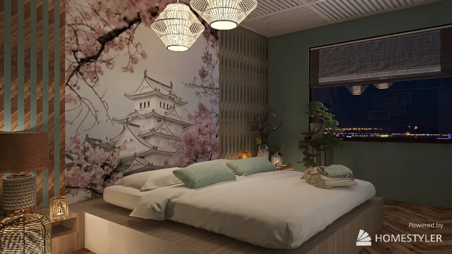 Sakura 3d design renderings