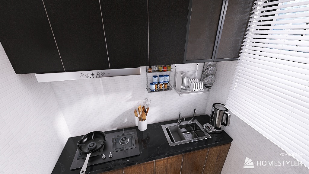 Kitchenette 3d design renderings