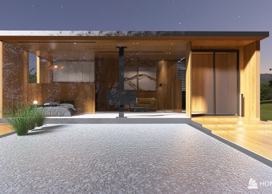 A small holiday home Design Rendering