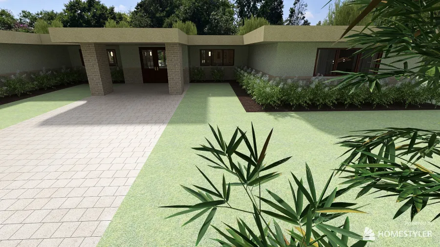Prairie Style House 3d design renderings