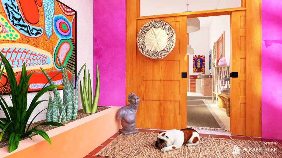 Si Frida Kahlo et Yayoi Kusama s'étaient rencontrées... 3d design renderings