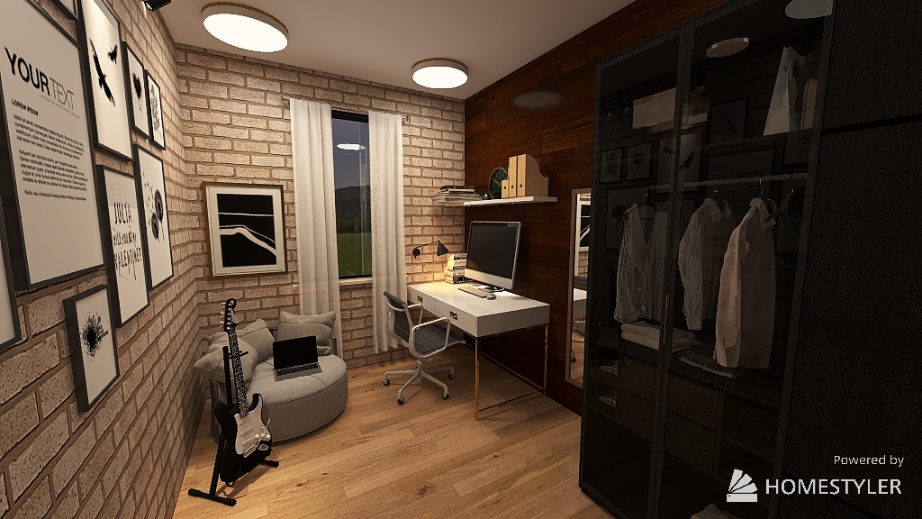 Bedroom #2 3d design renderings
