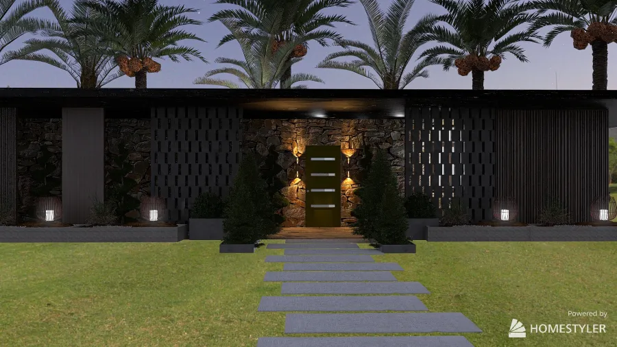 Palm Springs Modern 3d design renderings