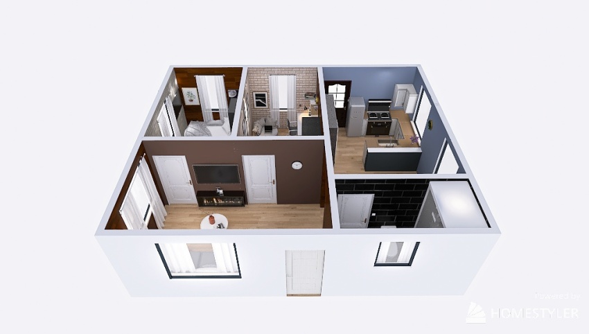 Medium Sized House  3d design picture 56.47