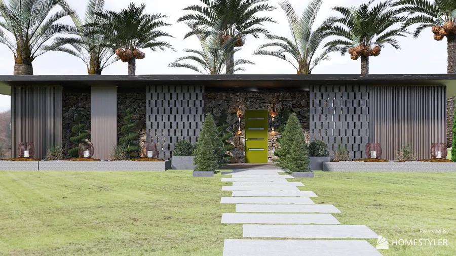 Palm Springs Modern 3d design renderings