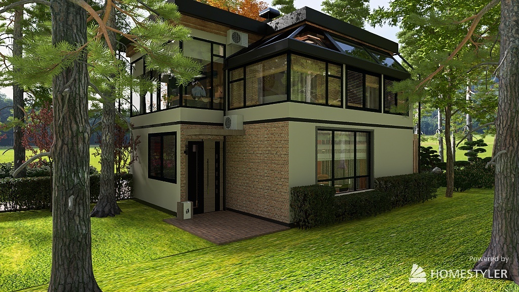 mini cottage 3d design renderings