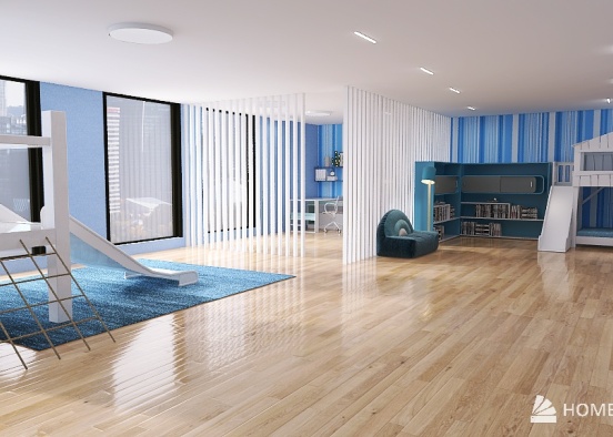 Dream room for kids, created by a kid Design Rendering