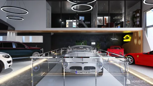 luxury car show room  