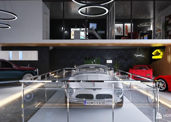luxury car show room   Design Rendering