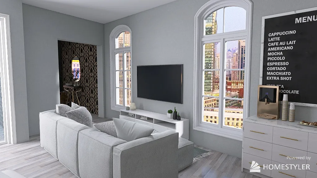 LivingDiningRoom 3d design renderings