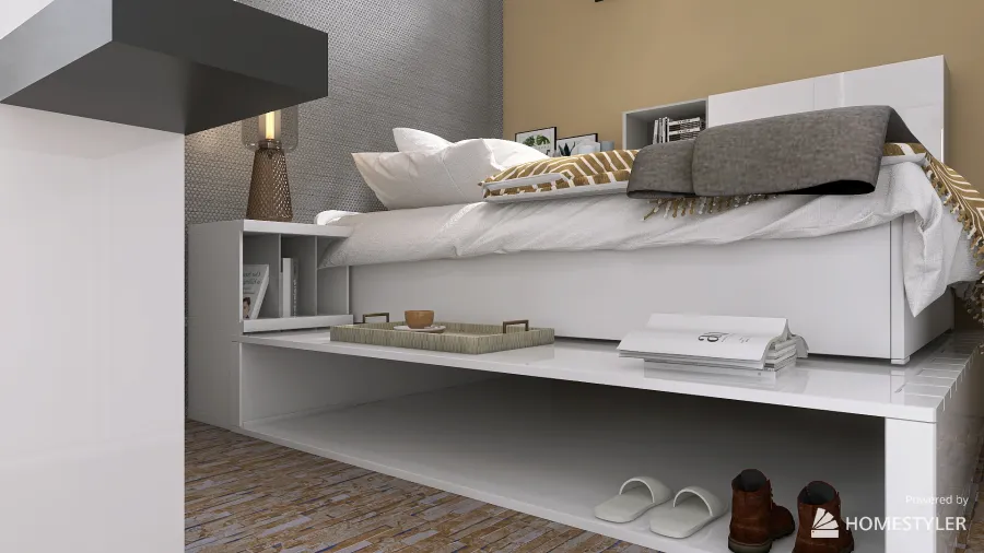 Studio living space space 3d design renderings