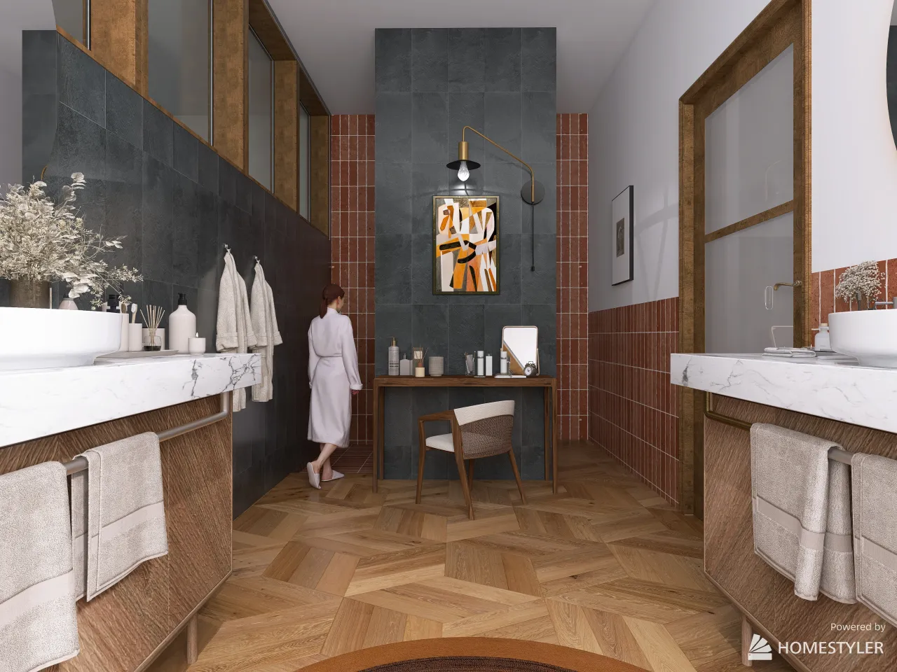 MasterBathroom 3d design renderings