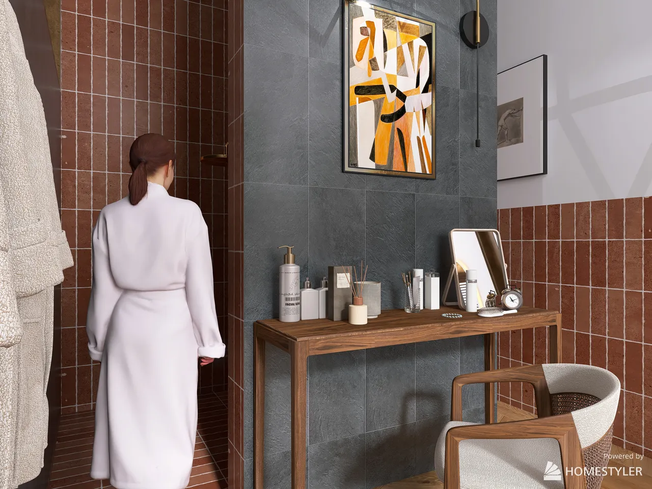 MasterBathroom 3d design renderings