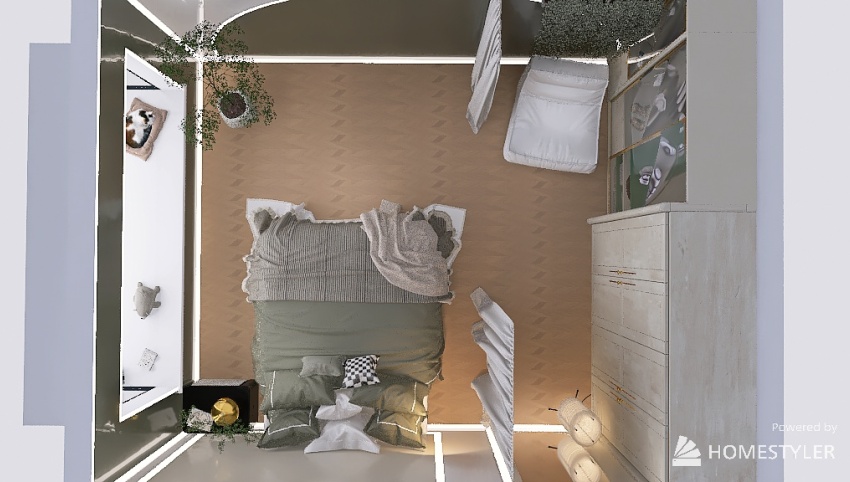 Bedroom and Wardrobe 3d design picture 26.52