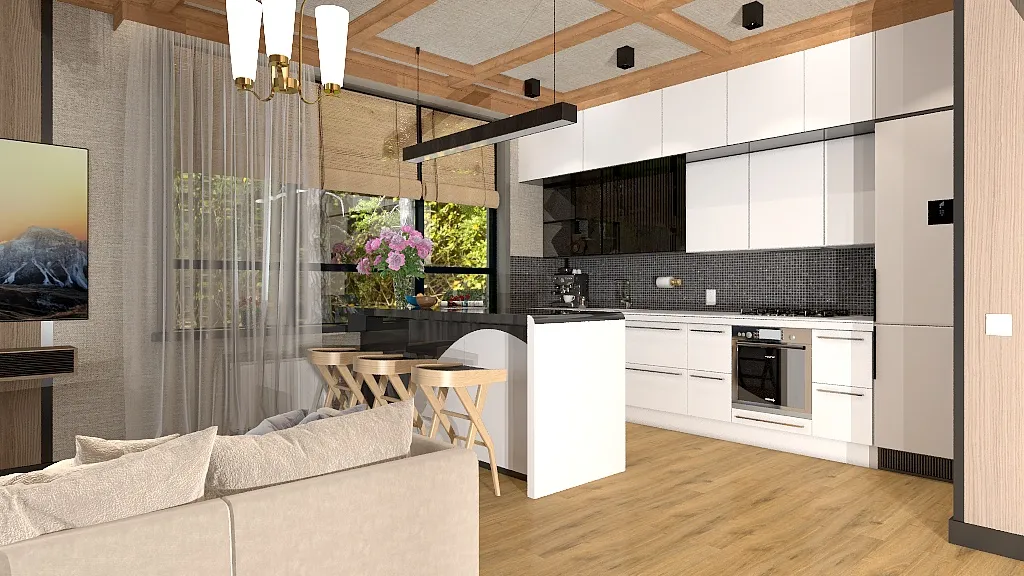 LivingDiningRoom 3d design renderings