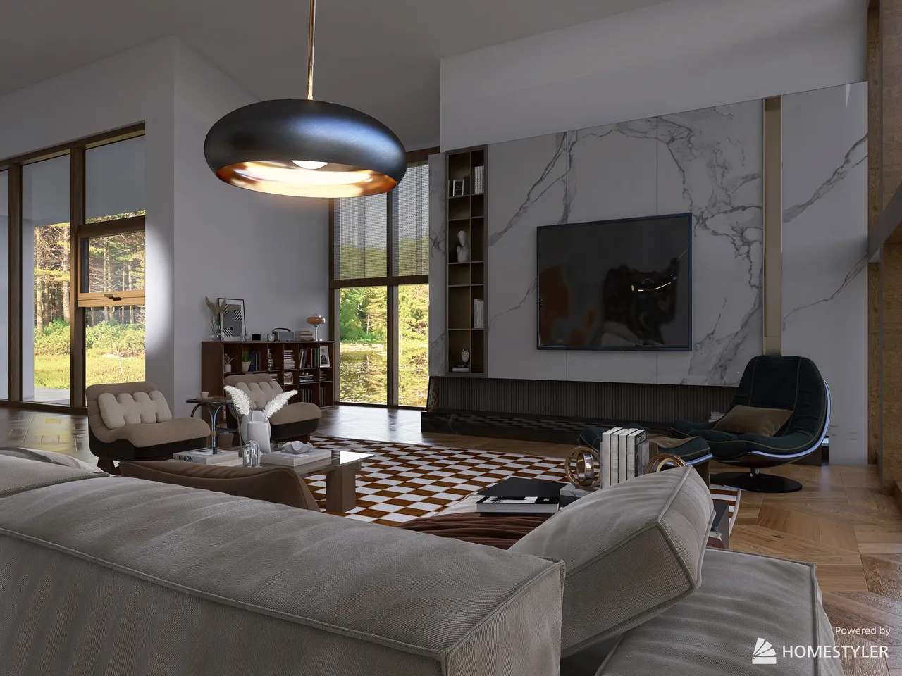 LivingRoom 3d design renderings