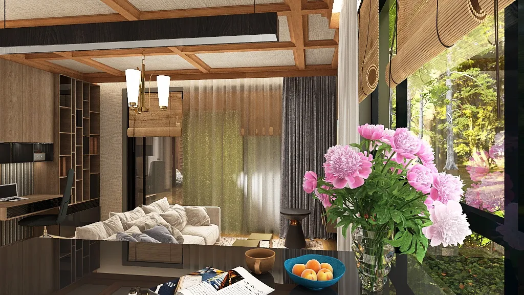 LivingDiningRoom 3d design renderings