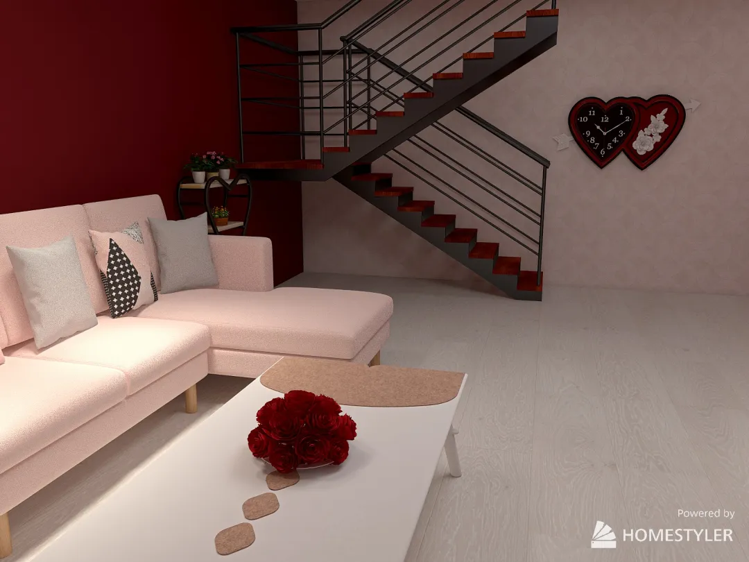 Valentine's Lounge 3d design renderings
