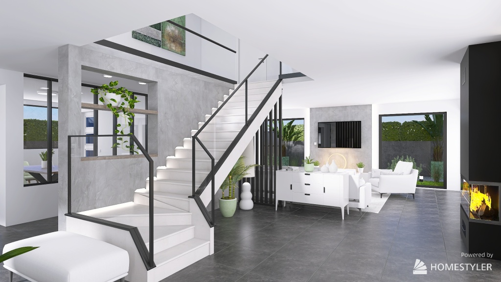 Challenge - Modern house at Chaïma 3d design renderings