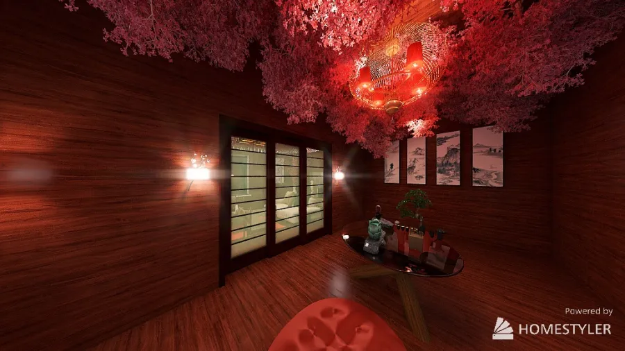 Japandi House 3d design renderings