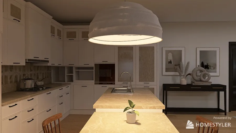 Wabi-Sabi style home 3d design renderings