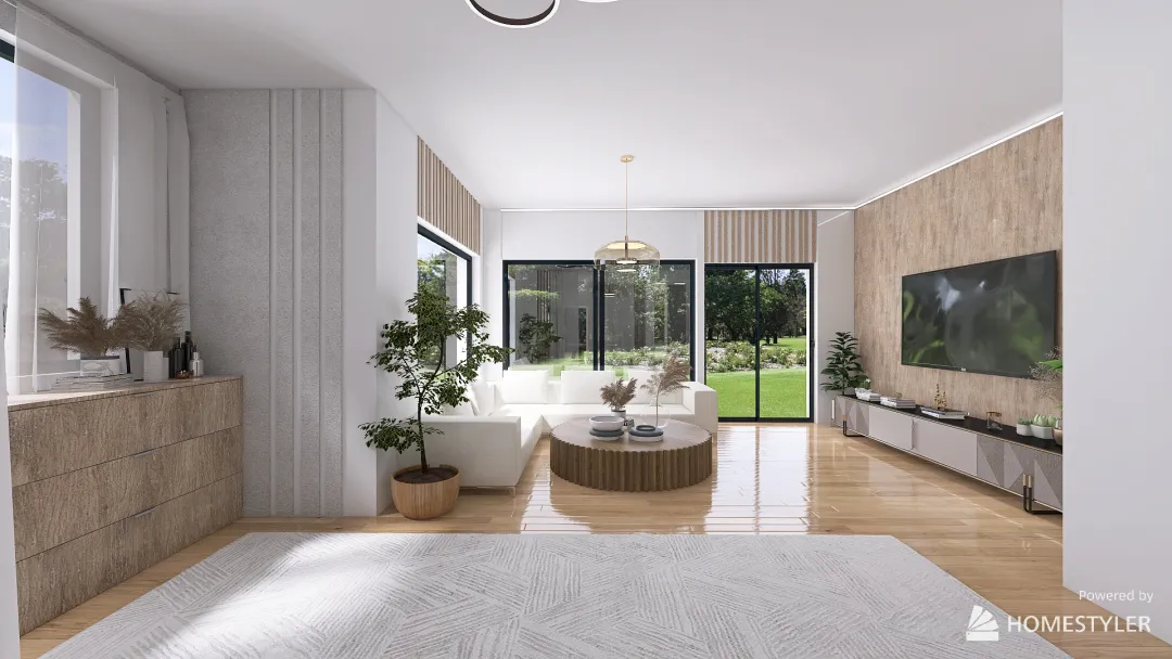 Modern-Boho House 3d design renderings